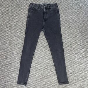 Old Navy Rockstar Jeans Womens 4 Black Extra High-Rise Super Skinny